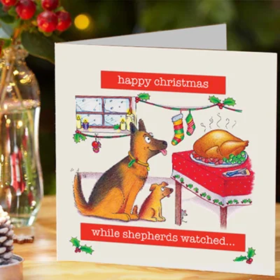 Christmas Card While Shepherds Watched