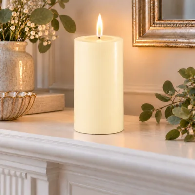 LED Candle Cream Large