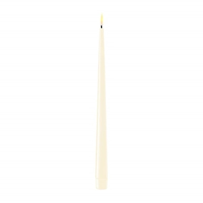 LED Candle Cream Set of 2 Taper Candles LED Candle Cream Set of 2 Taper Candles