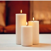 LED Candle Cream Large