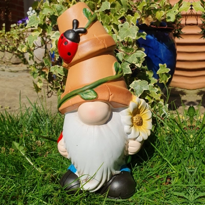Flower Pot Gnome Large Flower Flower Pot Gnome Large Flower