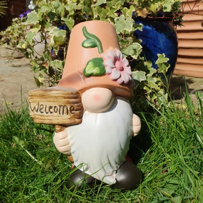 Flower Pot Gnome Large Welcome Flower Pot Gnome Large Welcome