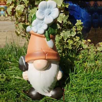 Flower Pot Gnome Small Blue Flower Pot Gnome Small Blue