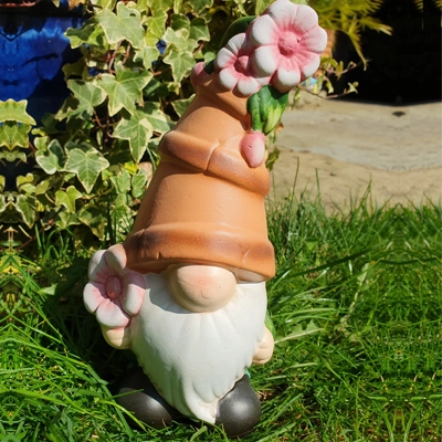 Flower Pot Gnome Small Pink Flower Pot Gnome Small Pink
