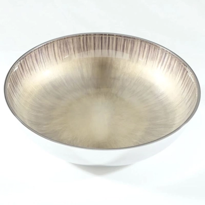 Aluminium Enamelled Fruit Bowl Silver Aluminium Enamelled Fruit Bowl Silver