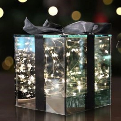 LED Mirror Glass Light Up Gift Box Medium LED Mirror Glass Light Up Gift Box Medium