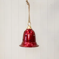 Glossy Red Metal Bell Medium