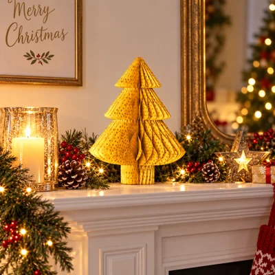 Handmade Premium 8" Tree Decoration Gold