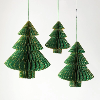 Handmade Premium 8" Tree Decoration Green