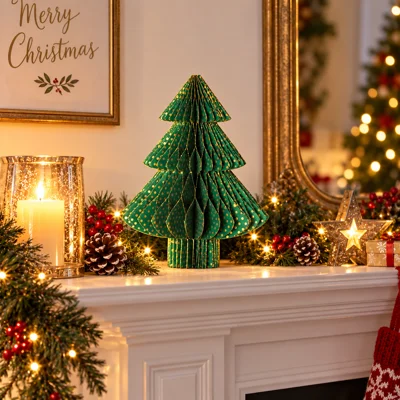Handmade Premium 8" Tree Decoration Green