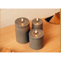 LED Candle Grey Small