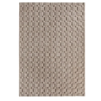 Basketweave 80x150cm Wool Rug Blush