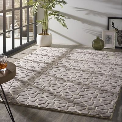 Harmony 200x290cm Wool Rug Grey Harmony 200x290cm Wool Rug Grey