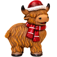Festive Highland Cow Mini
