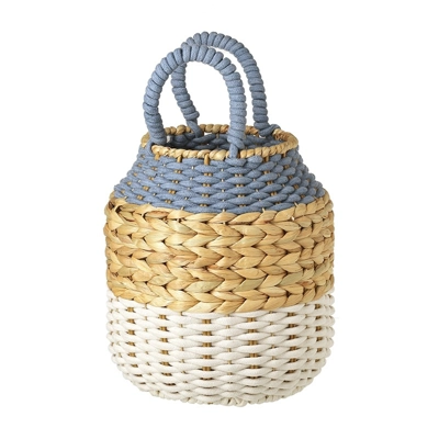 Rope Basket Blue and White Large Rope Basket Blue and White Large