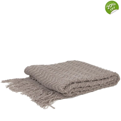 Knitted Throw Afflair Slate Knitted Throw Afflair Slate