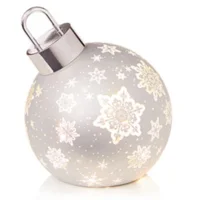 LED Giant Table Top Bauble Silver
