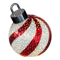 LED Giant Bauble Matt Candy Cane