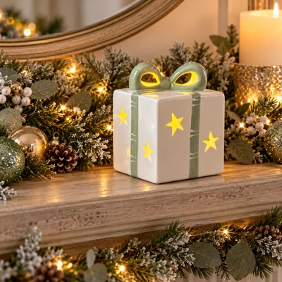 LED Ceramic Light Up Gift Box Large