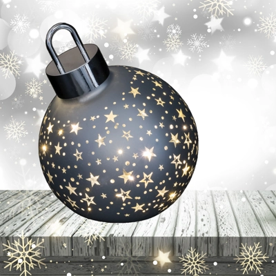 LED Giant Bauble Matt Silver