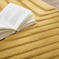 Linear 200x290cm Wool Rug Ochre