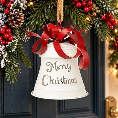 Metal Christmas Bell Wh..