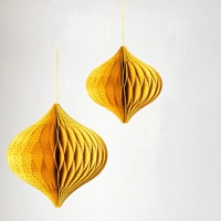 Handmade Premium 10" Onion Decoration Gold