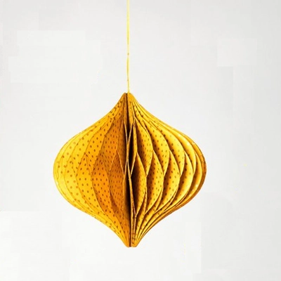 Handmade Premium 8" Onion Decoration Gold