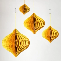 Handmade Premium 10" Onion Decoration Gold