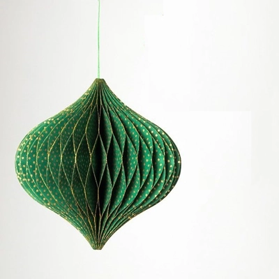 Handmade Premium 10" Onion Decoration Green