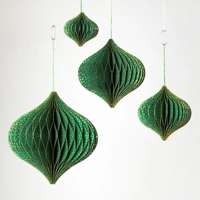 Handmade Premium 10" Onion Decoration Green