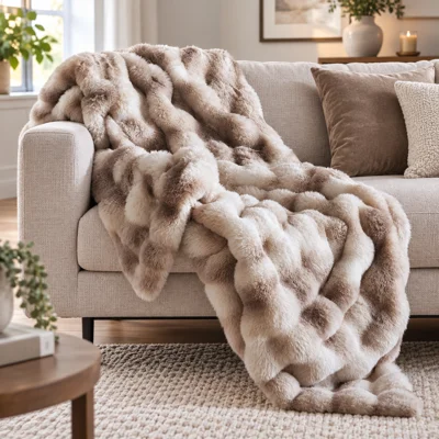 Luxurious Faux Fur Thro..