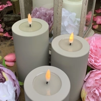 LED Outdoor Candle Sand Medium