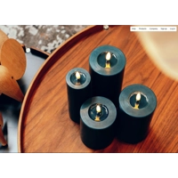 LED Candle Petrol Medium