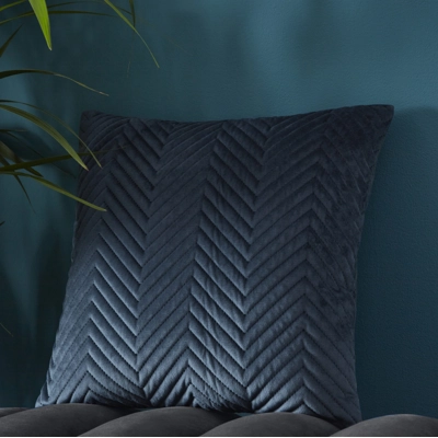 Pinsonic Velvet Cushion Navy