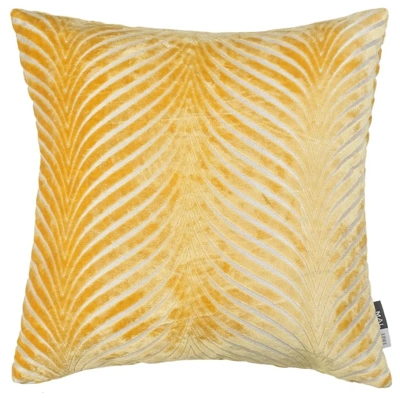 Leona Feather Filled Large Cushion Mustard