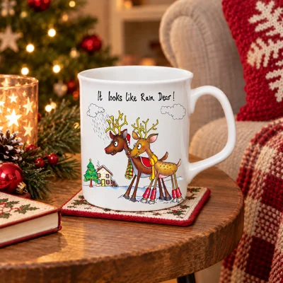 Christmas Mug Looks Like Reindeer