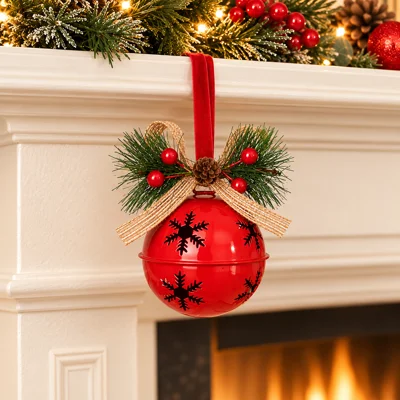 Red Metal Bell hanger