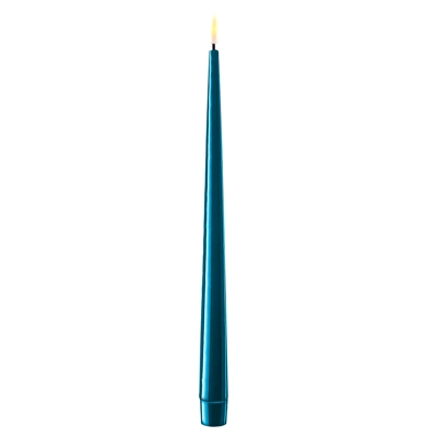 LED Candle Petrol Set of 2 Taper Candles LED Candle Petrol Set of 2 Taper Candles