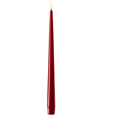 LED Candle Bordeaux Set of 2 Taper Candles LED Candle Bordeaux Set of 2 Taper Candles