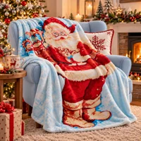 Santa Fleece Throwover