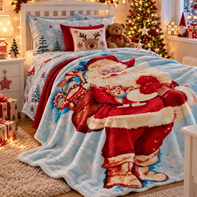 Santa Fleece Throwover