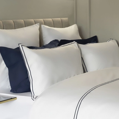 Belgravia 200tc Cotton Double Duvet Set Navy Belgravia 200tc Cotton Double Duvet Set Navy