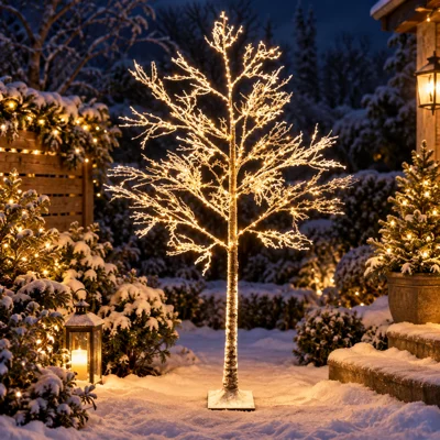 1.5mt 240 Warm White LED Tree