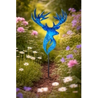 Aluminium Enamelled Stag Head Wallart