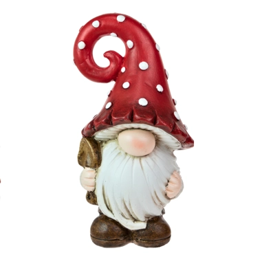 Toadstool Mini Gnome with Spade