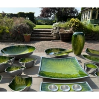 Aluminium Enamelled Large Vase Green