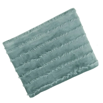 Volga Ruffle Throw Seafoam