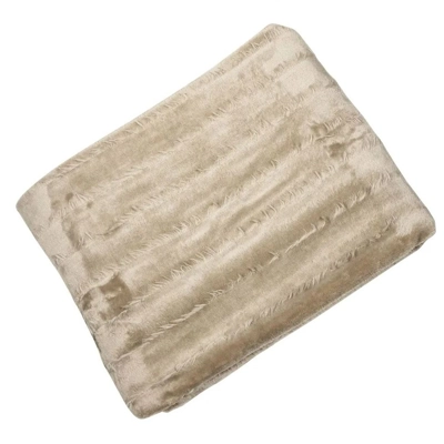 Volga Ruffle Throw Taupe