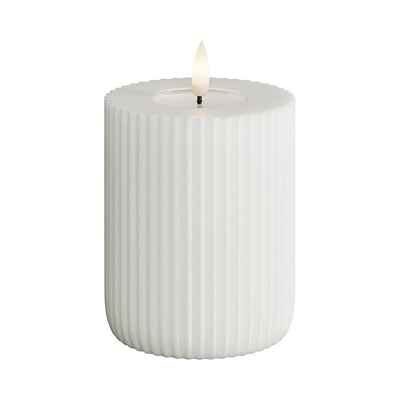 LED Solid Stripe Candle White Small